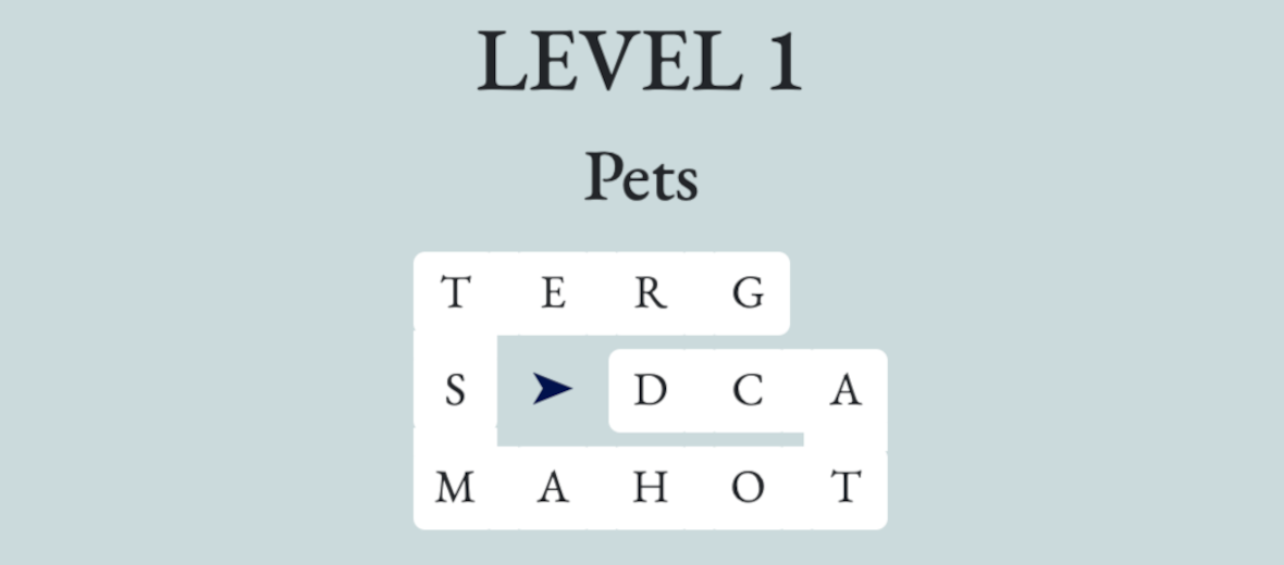 Word chain game - level 1